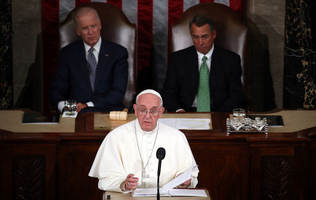 Pope Francis Addressing Congress